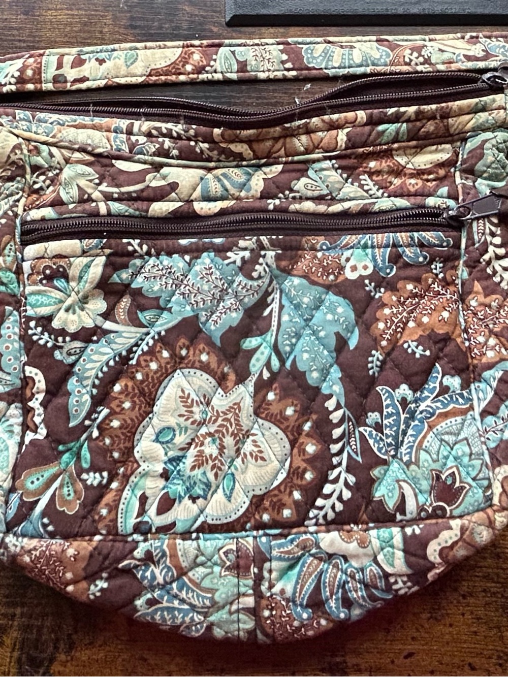 Vera Bradley Java Blue Crossbody Bag Vintage 2006 - Picture 3 of 3